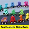 Number /Animal/Fruits/Dinosaur Montessori Number Train Set Early Educational