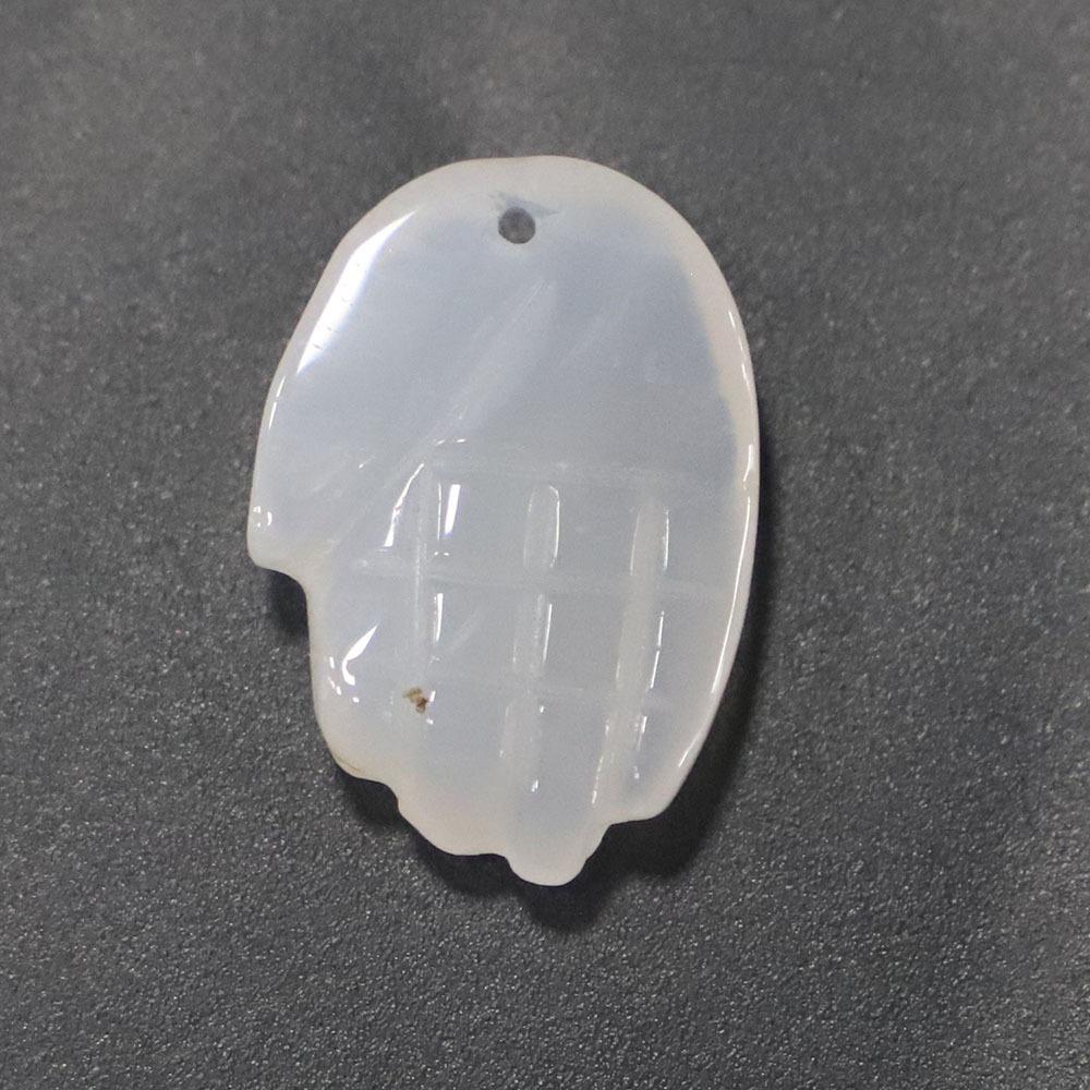 27x19x6mm Natural Stone Small Hand Pendant Semi Precious Stone Lapis Lazuli Amethyst Carved Jewelry Finding Charm