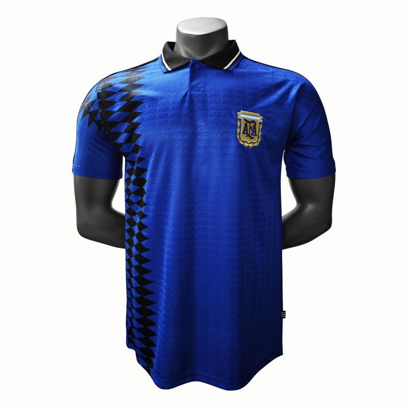 Vintage Retro Football Jersey Argentina Germany 1990s Soccer Training Shirt Unisex Short Sleeve Sportswear