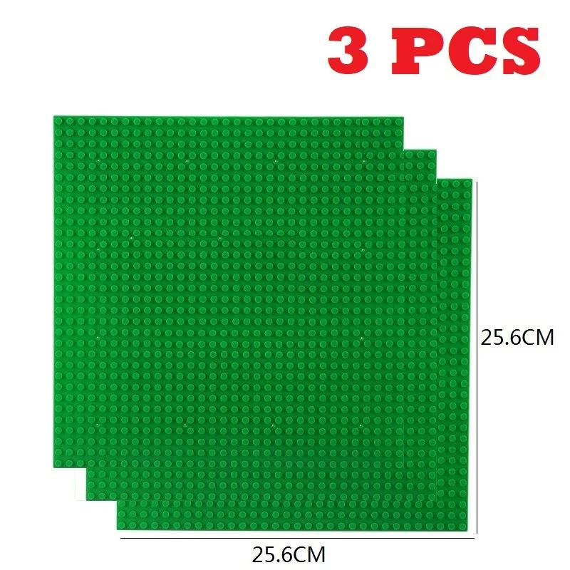 3 шт. Базовая пластина 32x32 32x16 точек Кирпичи СДЕЛАЙ САМ Малый размер Городские Дорожные блоки Базовая пластина Строительство Строительные игрушки Для детей