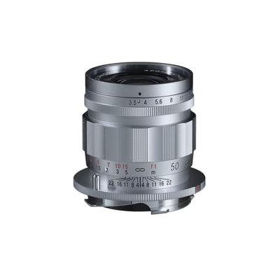 Voigtlander 50 мм VM Type II Silver Single Focus Стандартный объектив с ручной фокусировкой Совместимый сменный объектив с креплением Leica M APO-LANTHAR F3.5