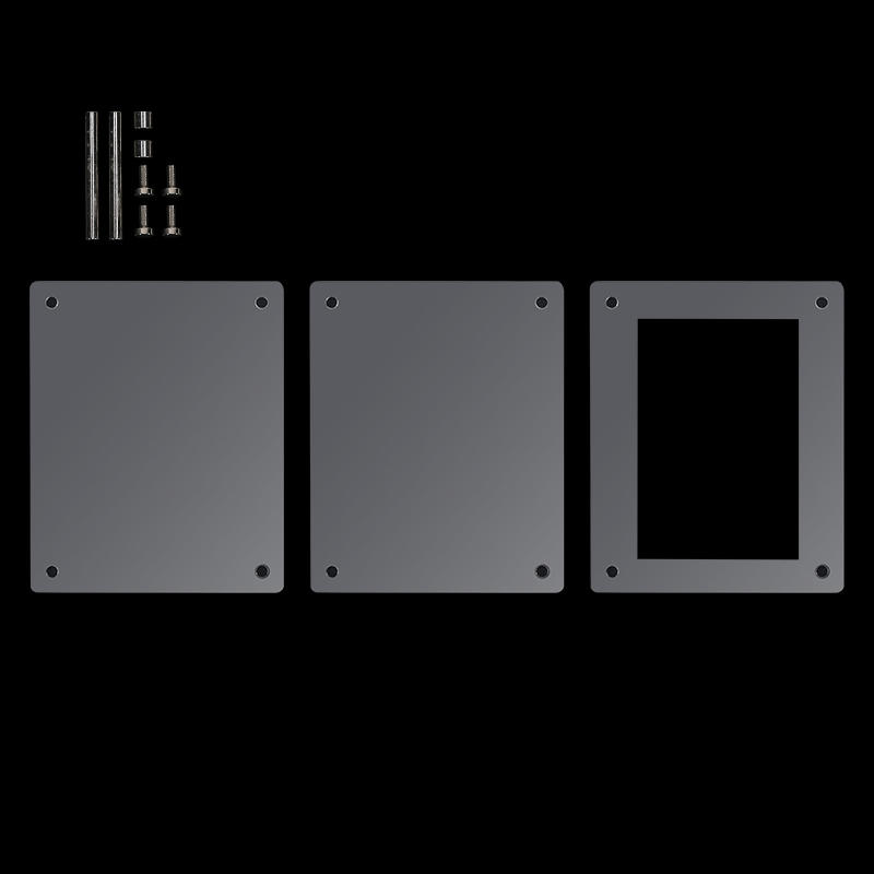 Маленькая стойка для визиток Акриловая фоторамка для CD, пластинок и трехдюймовых фото Настольное украшение Альбом Прозрачный контейнер для хранения Коллекционных предметов Фотографий