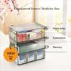Large-capacity Transparent Medicine Box Stackable Drawer-type Storage Box Simple Medicine Storage Cabinet Household Storage Rack