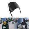 1 Pair Motorcycle Windshield Wind Deflector Windscreen Universal for Motorcycles 6.5-9.45-inch Round Headlights