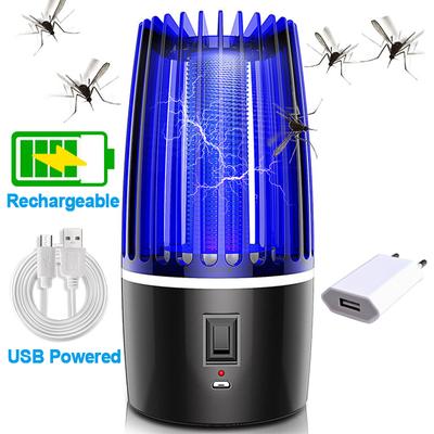 Электрическая лампа против комаров, перезаряжаемая УФ-репеллентная USB-светодиодная ловушка для мух, лампа для уничтожения насекомых, защита от насекомых
