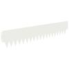 Lawn Edging 10 Pcs 103 X 20 Cm Metal White