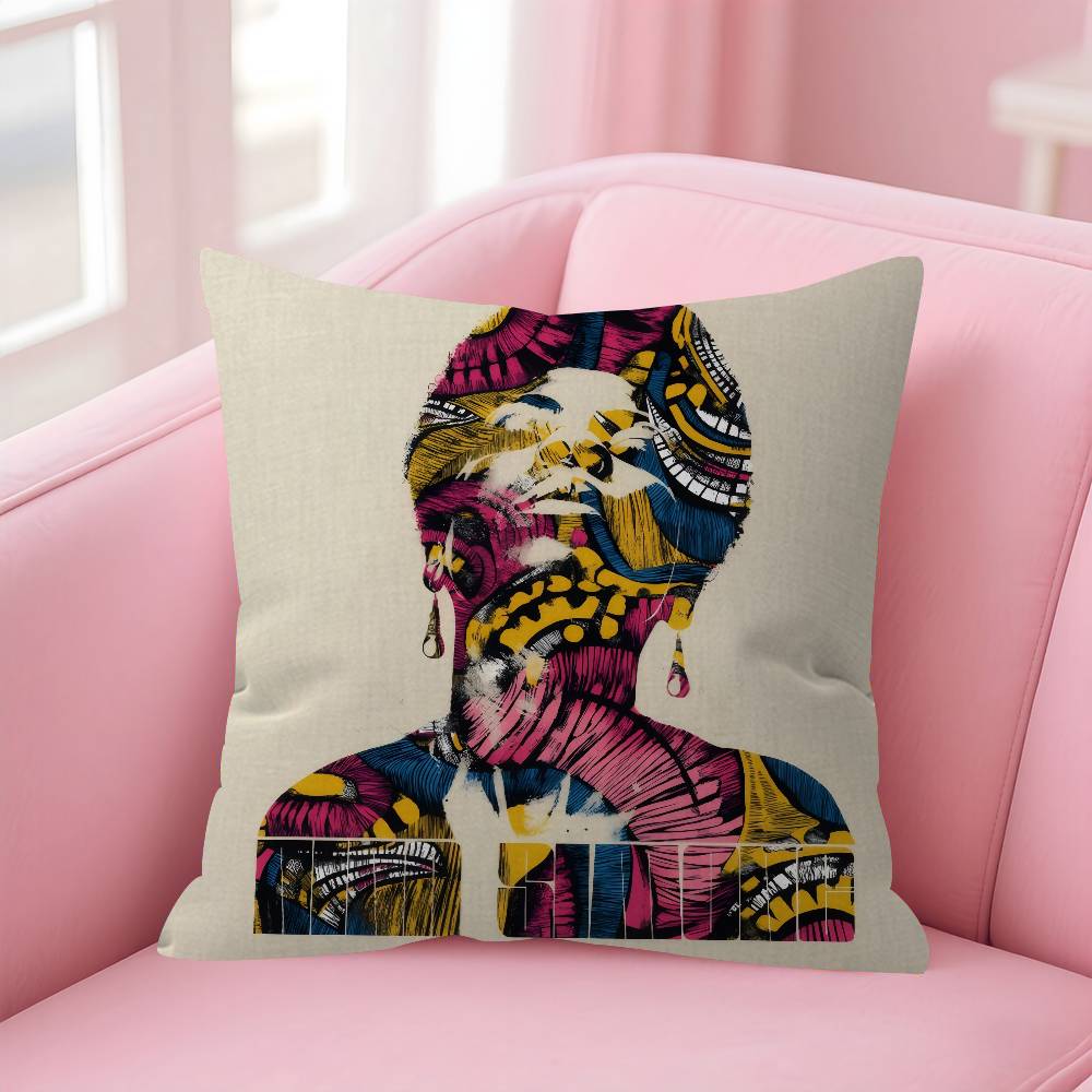 Singer Nina CChuba Pillow Covers Cartoon Sofa Decorative Home Doublesided Printing Short Plush Cute Cushion Cover