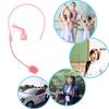 3.5Mm Pink Headworn Wired Microphone Voice Amplifier Speaker For Speech Teacher