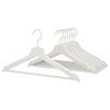 IKEA BUMERANG Solid Wood Clothes Hanger with Recessed Shoulders for and Camisoles Sets Suits, Jackets, (2 (16 Pieces), White)