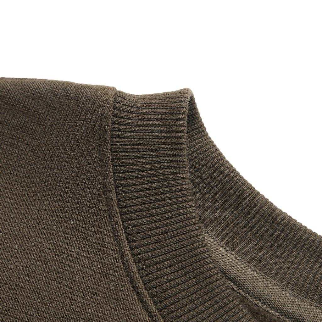 Li-Ning Свитшот с длинным рукавом на флисовой подкладке, мужские топы, сланцево-коричневый AWDU515-4