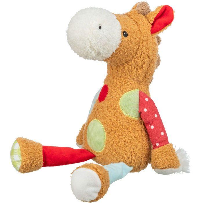 Peluche pour chien - TRIXIE - Cheval à rapiécer - Beige/Rouge - Interactif - Durable