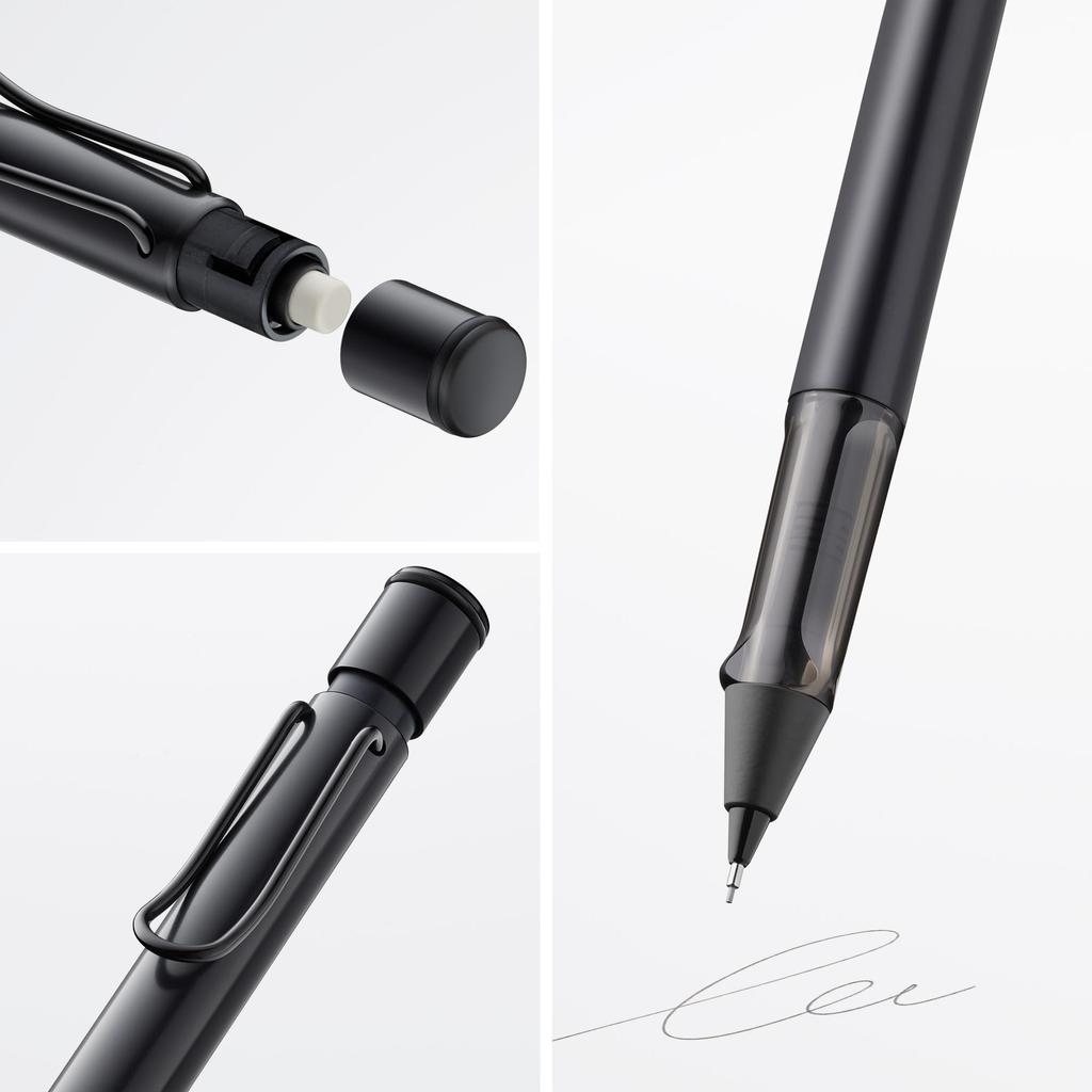 Механический карандаш LAMY Черный Эргономичная рукоятка и легкий алюминиевый прозрачный корпус механический карандаш LAMY M41 тонкий стержень мм кончик ластика