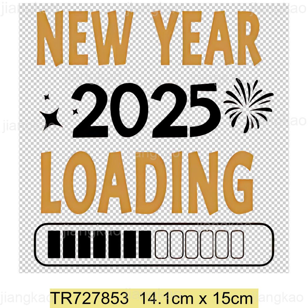 Новогодний патч 2025 для одежды Термопереводки для футболки Наклейка для DIY Привет 2025 Новогодний патч Наклейка для термопереноса