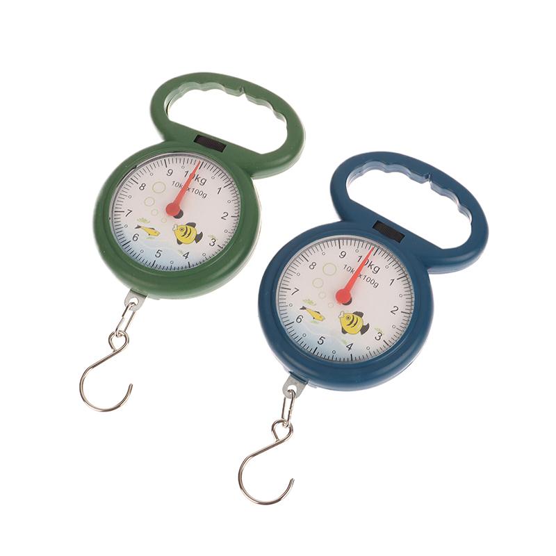 Portable Fish Scale 10Kg Hook Hanging Scales Mini Spring Scale For Fishing Shopping Travel Weighing Luggage Scales