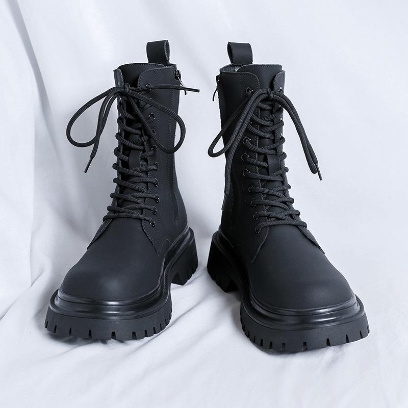 Большие высокие ботинки Martin мужские осенние новые на толстой подошве с британским ветровым локомотивом короткие ботинки 2860-R