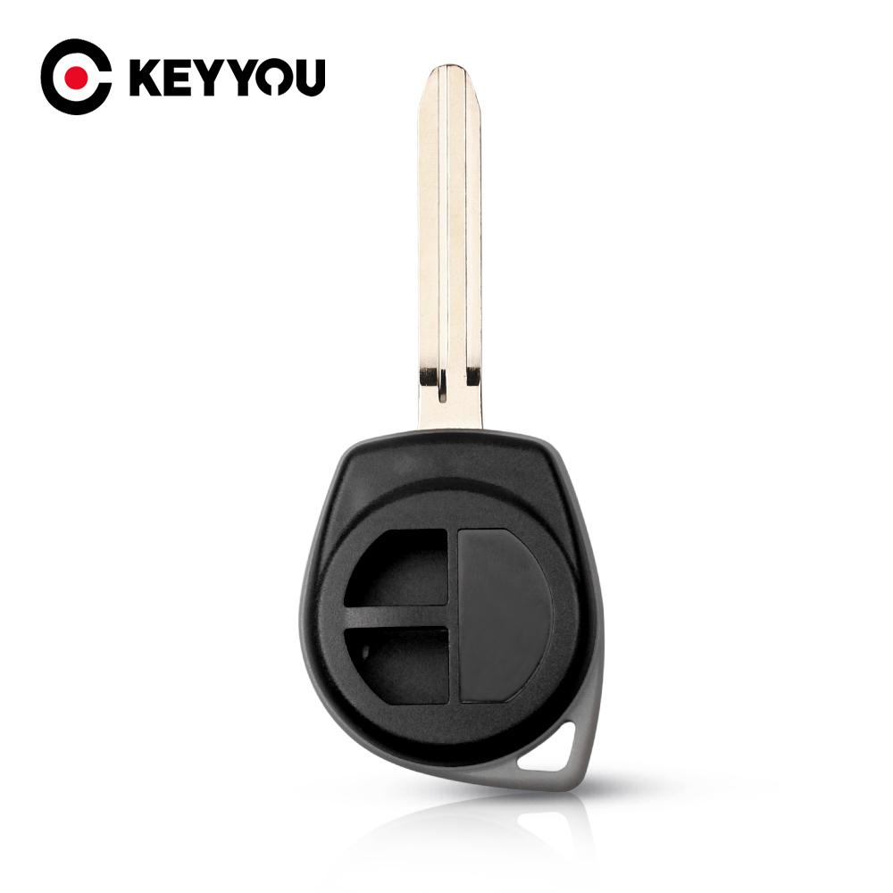 KEYYOU NEW 2 Button Remote Key Fob Shell Case Replace For SUZUKI Grand Vitara Swift SX4 VAUXHALL AGILA