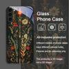 Эстетичный чехол из закаленного стекла с рисунком подсолнухов и луны для Samsung Galaxy S26 S25 Ultra S24 S23 Plus S22 S21 FE
