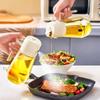 New 470ml Dual Purpose Glass Oil Bottle Cooking BBQ Olive Oil Spray Diffuser Kitchen Vinegar Soy Sauce Spray Pour Oil Container