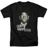 Three Stooges - Shemp Happens - Adult Unisex Short Sleeve T-Shirt - Black