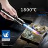 2025 новая версия 1800° распылительная газовая зажигалка металлическая уличная ветрозащитная синяя мощное пламя распылительная зажигалка горелка сварочный инструмент