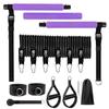 180LBS SET Pilates Bar Collection Resistance Bands Lightweight for Home Fitness Total Body Workouts Chest Expansion Back Training and Body Stretch