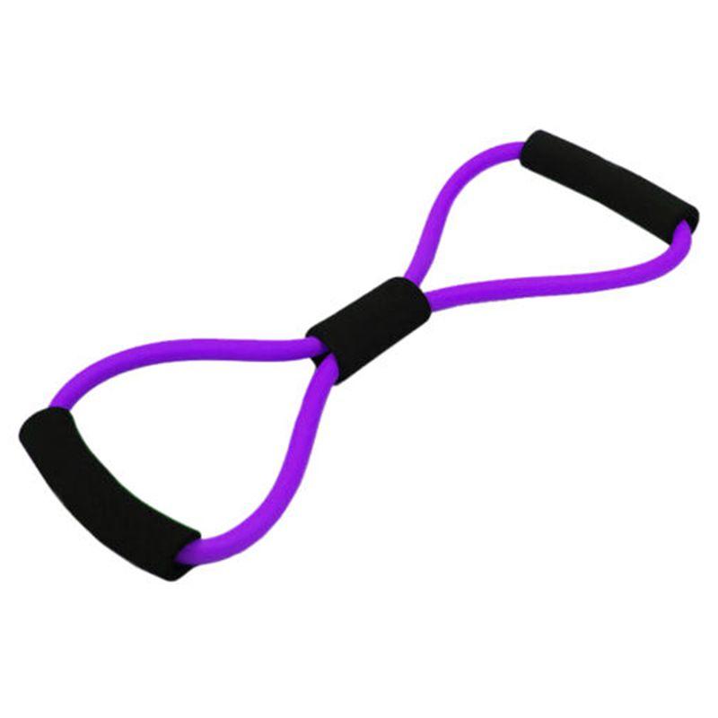 Lightweight And Easy To Store 8-shape Resistance Band With Comfortable Foam Grips