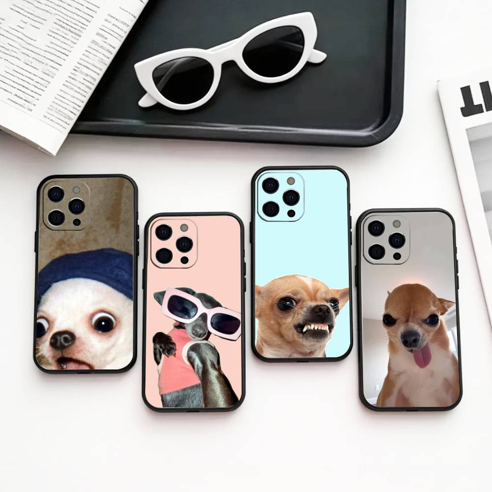 T-The Memes Of C-Chihuahua Phone Case Silicone Soft For IPhone 17 16 15 14 13 12 11 X XR Plus Pro Max Plus