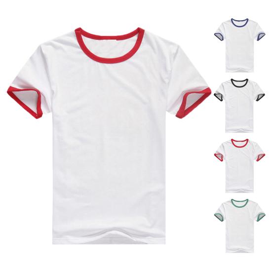 Мужская летняя спортивная футболка с коротким рукавом и круглым вырезом, впитывающая пот, быстросохнущая, мягкая, дышащая, контрастного цвета, эластичная рекламная рубашка, спортивный топ