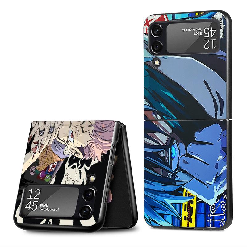 Чехол для Samsung Galaxy ZFlip Z Flip 3 5G Z Flip 4 ZFlip3 zflip ZFlip4 Flip3 Жесткий ПК с принтом Jujutsu Kaisen