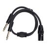Звуковой кабель XLR на 2 6,35 мм 3-контактный штекер на SP Y-разветвитель Стерео небалансный конвертер-адаптер 3 метра