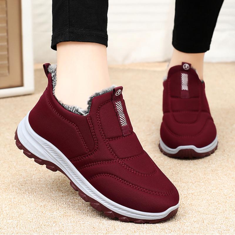 Women Shoes Cotton-padded Shoes Winter Warmth and Plush Thickening for Outdoor Cotton Shoes and Snow Boots for Daily Travel