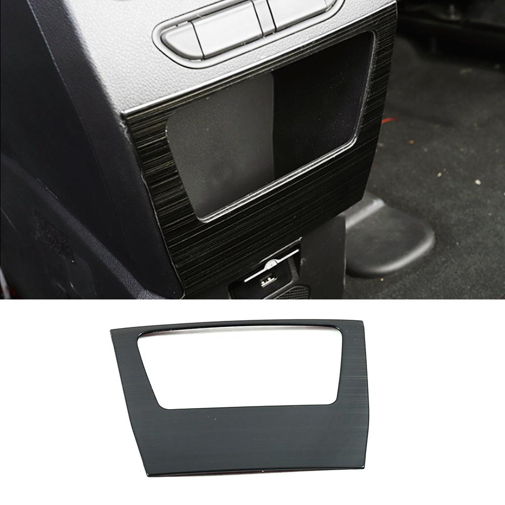 Для Haval F7 F7X 2018-2024 центральная консоль автомобиля подлокотник задний ящик для хранения крышка рамка отделка нержавеющая сталь декоративная наклейка