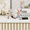 Cartoon Rabbit 3D Ornament Cute Home Furnishings Car Interior Decoration Car Center Console