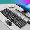 Shibadu D300 USB Wired Keyboard and Mouse Set for Office and Business