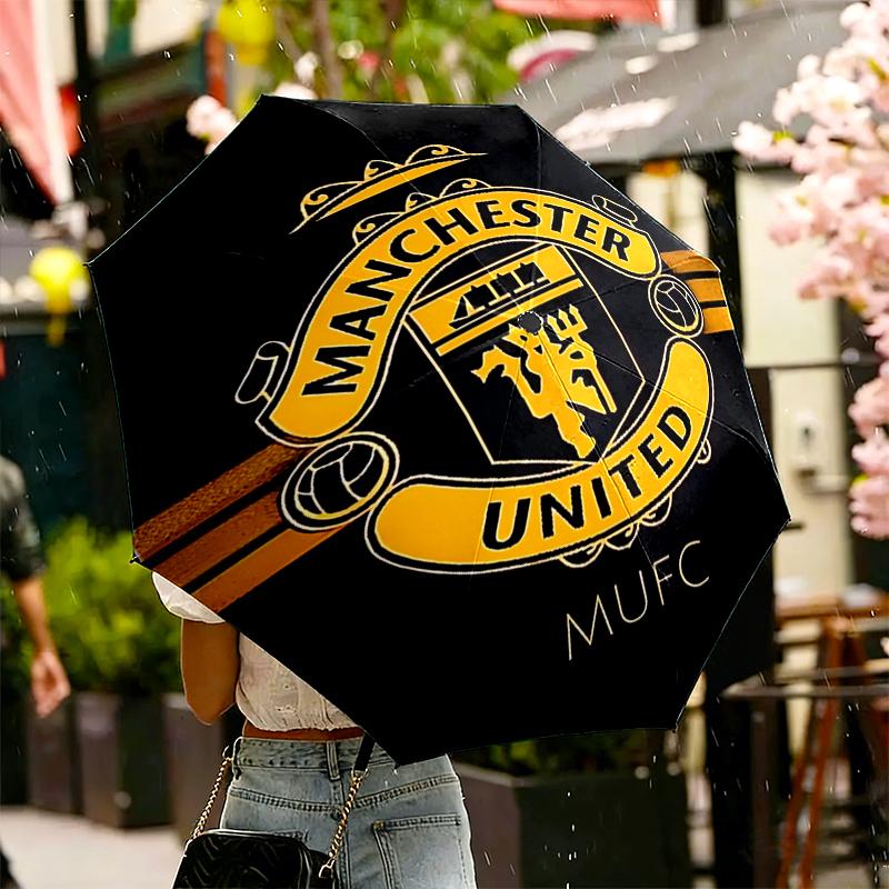 Football United F.C Print Umbrella Automatic Opening/ Closing - Portable Foldable Design - Daily use for Travel/Outdoor - Gift for Birthday