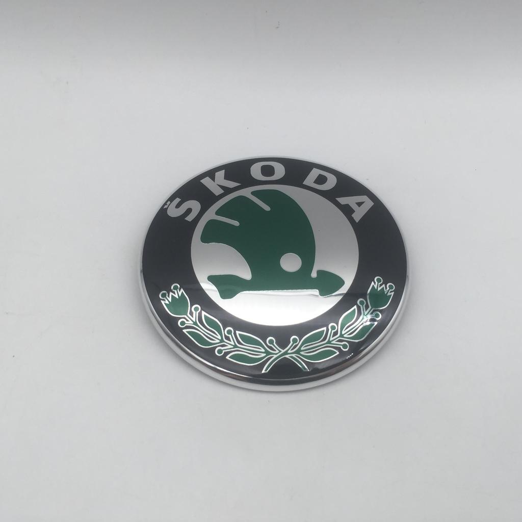 WMTY7 10pcs for SKODA Octavia Superb Car Emblem Front Grille Head Hood Bonnet Rear Tail Bumper Trunk Sticker Badge Styling Accessories