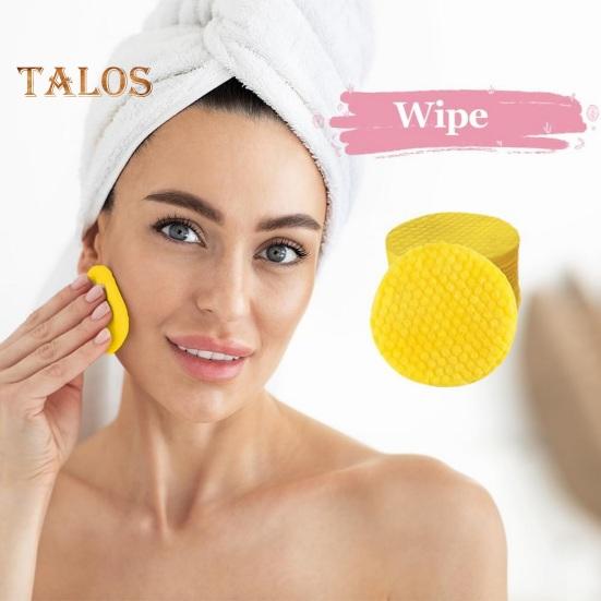 40Pcs Kojic Acid Cleansing Pads Dark Spots Makeup Removal Compressed Turmeric Facial Sponges Gentle Pores Cleaning Exfoliating Face Cleaning Cotton