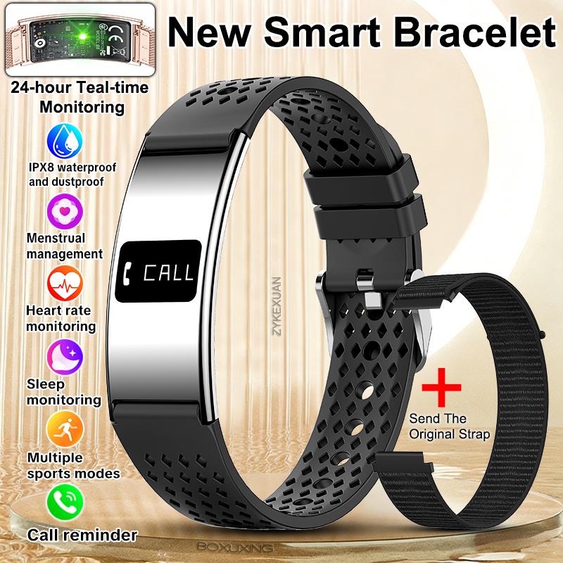 New Ultra Thin Smart Bracelet Women Fitness Tracker Heart Rate Sleep Monitor Health Smart Band IPX8 Waterproof Sports Smartwatch