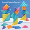 Magnetic Tangram Geometric Building Blocks: 3D Puzzle Toys for Children's Early Education
