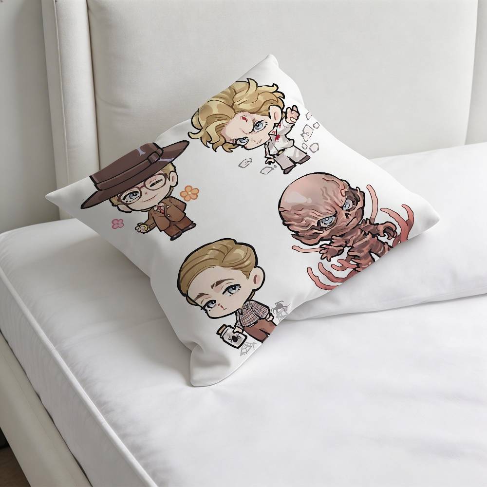 JJamie CCampbell BBower Fashion Square Pillow Case Durable Throw Pillow Cover for Sofa Couch Chair