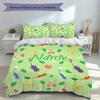 3pcs Custom Name Pikmin Pikmin Bedding Set,Includes 1 Duvet Cover and 2 Pillowcases,All-season Bedroom Decor