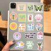 50 Original Motivational Danish Powder Green Stickers Adorable Style Waterproof Decals For Guitar Notebook And Suitcase Diy Characters)