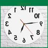 Обратный противоударный настенный акриловый clock со светодиодным дисплеем для декора гостиной