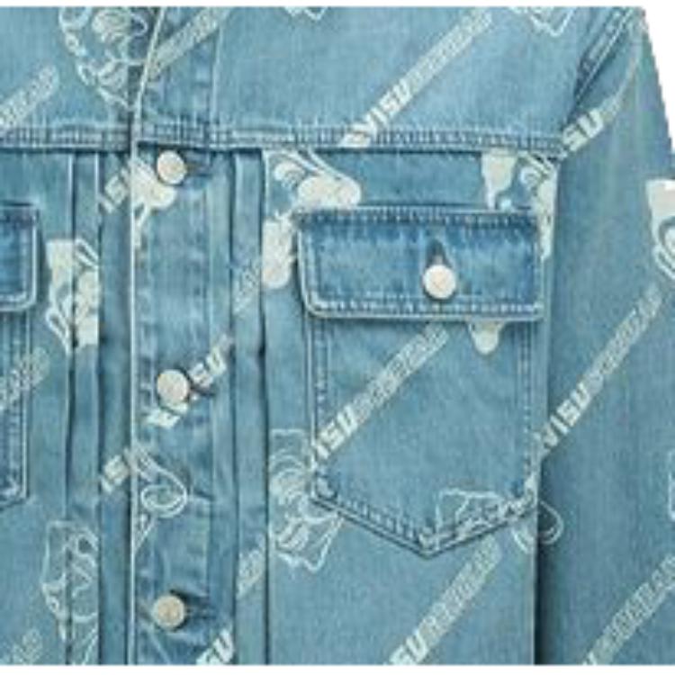 EVISU Denim Jacket Men's Denim Blue 2ESHTM2DJ718LFCT