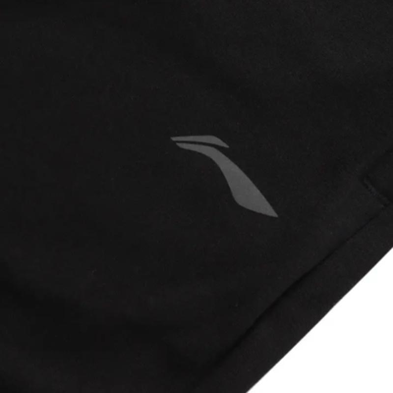 Li-Ning Летний мужской однотонный спортивный костюм без рукавов с круглым вырезом, удобный, дышащий, быстросохнущий, простой, универсальный, модный, повседневный YVSW033-6+AKLU881-1