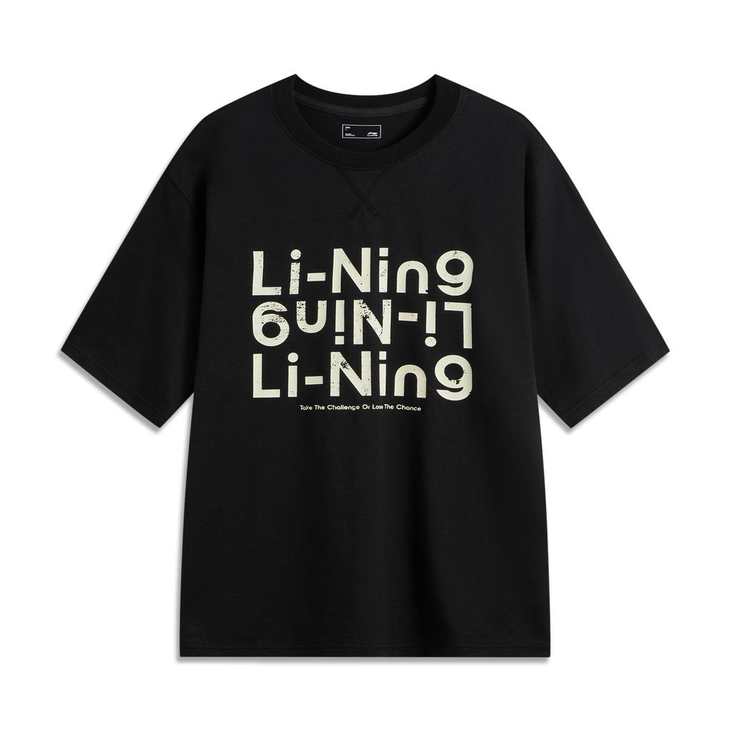 Спортивная футболка Li Ning Life Collection Унисекс Ночной Черный AHSV253-1