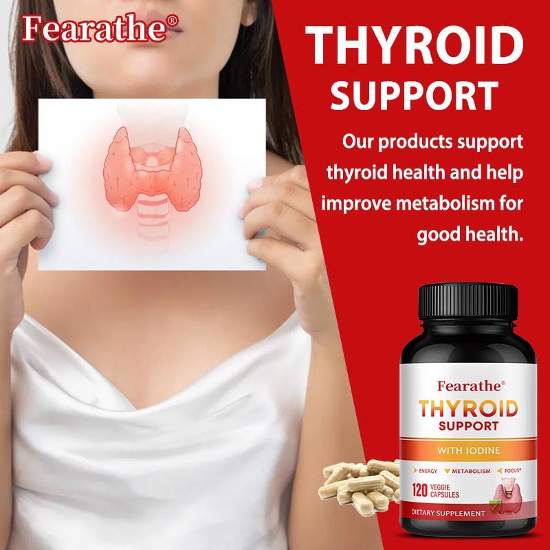 Thyroid Vegetable Capsules With Iodine, Zinc, Selenium, Blend, 120 Veggie Capsules