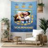 Messi Custom Your Name Wall Decor Tapestry Art For Pet Memorial Birthdaywedding Party Backdrop Family Gift