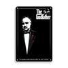 Retro Vintage Metal Tin Poster  The Godfather Sign Plaque for Bar Club Home Wall Decor  Classic Movie Wall Plate Pendant