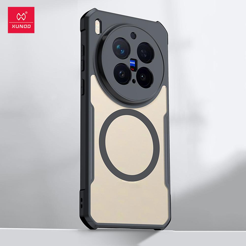 Для Vivo X300 Pro Чехол Vivo X300 Чехол XUNDD Роскошная Задняя Крышка с Магнитным Кольцом Ударопрочный Бампер Защитные Чехлы